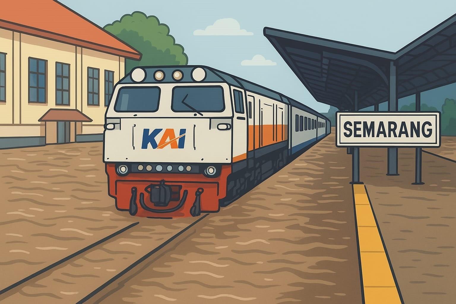 Banjir Rendam Rel, Empat Kereta di Daop 4 Semarang Dibatalkan Sementara