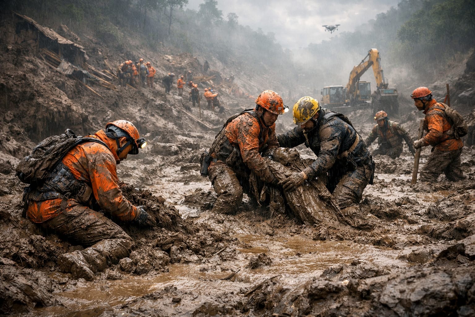 Hari ke-9 Longsor Cisarua Bandung Barat, Tim SAR Fokus Cari 10 Korban Tertimbun Lumpur