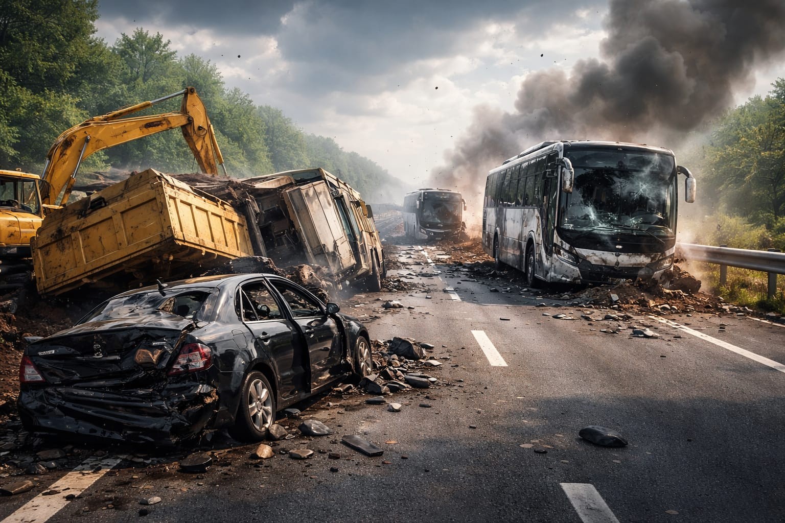 Kecelakaan Beruntun di Tol Ngawi–Solo, Lalu Lintas Sempat Macet Panjang