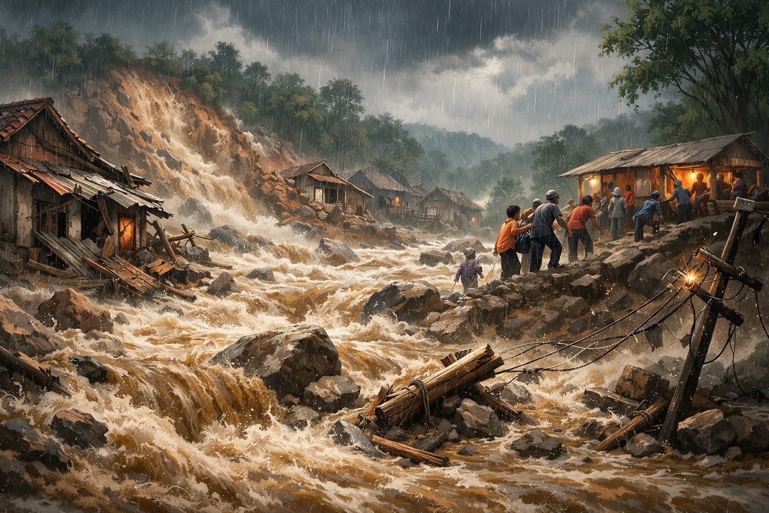 Hujan Deras Picu Banjir Bandang Gunungkidul, Rumah Rusak dan 25 Warga Terpaksa Mengungsi