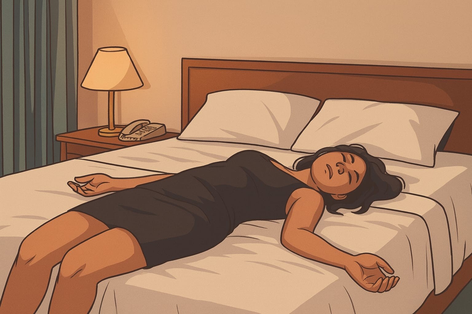 Diduga Korban Pembunuhan Seorang Wanita Aplikasi  Hijau Ditemukan Tewas di Hotel 