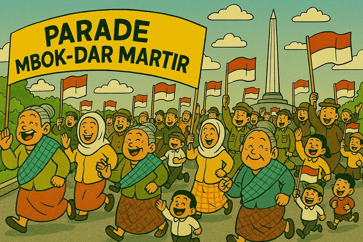Parade Surabaya Juang 2025 Angkat Kisah Perempuan Pejuang: Mbok Dar Martir