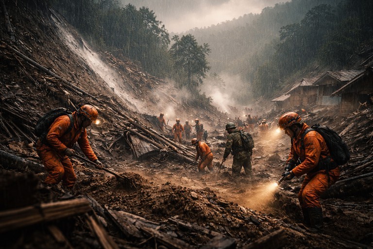 Pencarian Longsor Cisarua Hari ke-11, Dua Kantong Jenazah Dievakuasi dari Sektor B2