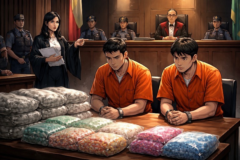 Dua Kurir Narkotika Dituntut Hukuman Mati di Pengadilan Negeri Surabaya