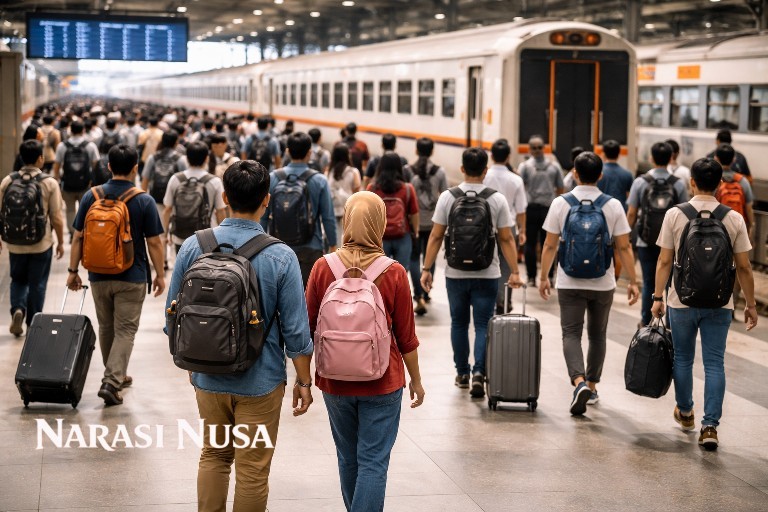 Puncak Mudik Lebaran 2026, KAI Daop 8 Surabaya Layani 50 Ribu Penumpang dalam Sehari