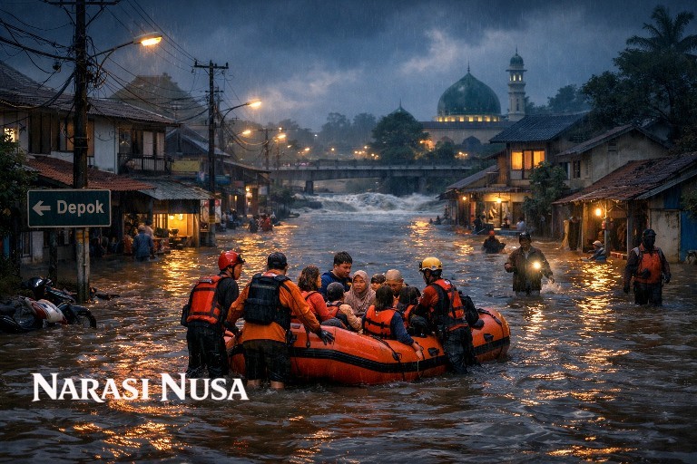 Banjir Depok Rendam 3.675 Rumah, 14.700 Warga Terdampak Akibat Luapan Sungai