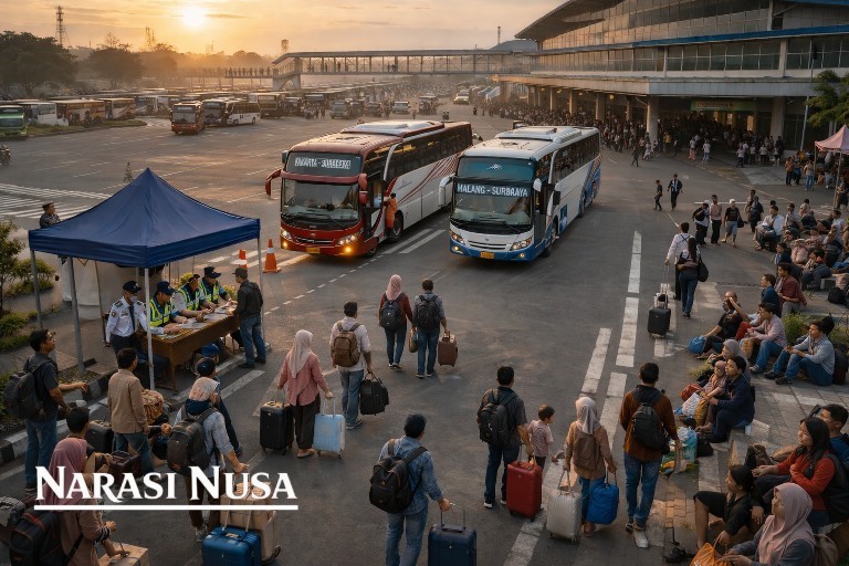 Arus Balik Lebaran 2026 Membludak, 47 Ribu Penumpang Padati Terminal Purabaya 