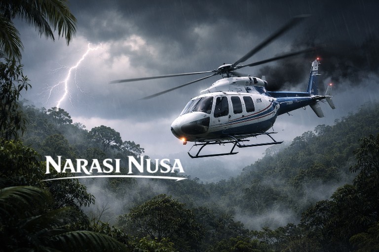 Helikopter PK-CFX Hilang Kontak di Kalimantan Barat, 8 Orang di Dalamnya Masih Dicari