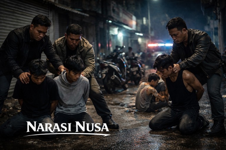 Polisi Tangkap 3 Pelaku Pembacokan Brutal di Jalan Dupak Surabaya, Dipicu Emosi Pengaruh Miras