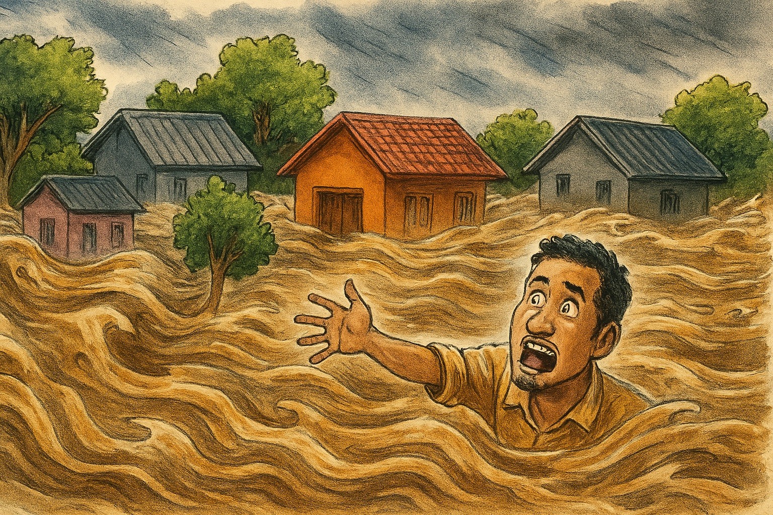 Hujan Deras Picu Banjir di Pandeglang, 422 Rumah Warga Terendam