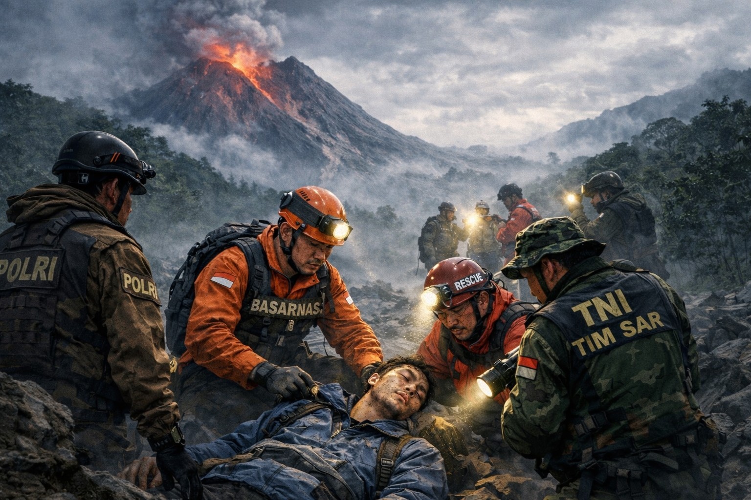 Pendaki Ilegal Gunung Merapi Ditemukan Meninggal di Jurang Pronojiwo