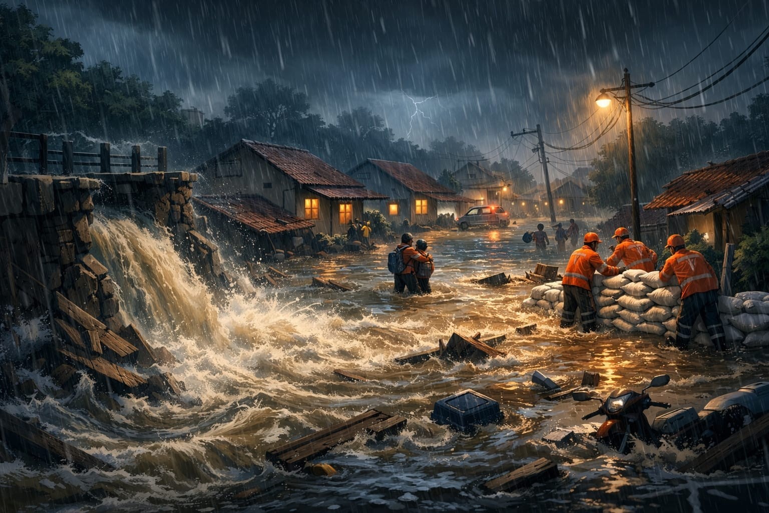 Talud Sungai Plumbon Jebol, 800 KK di Semarang Terendam Banjir