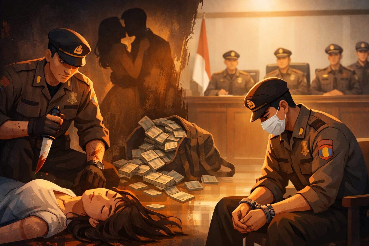 Motif Harta Terungkap, Polisi Pembunuh Mahasiswi UMM Jalani Sidang Kode Etik