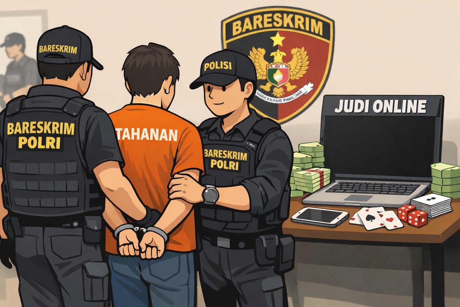 Jaringan Judi Online Lintas Negara Terungkap, Bareskrim Polri Amankan Puluhan Tersangka