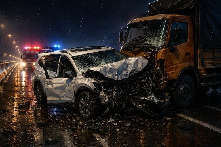 5 Warga Surabaya Tewas dalam Kecelakaan Maut CR-V dan Truk di Tol Singosari-Surabaya