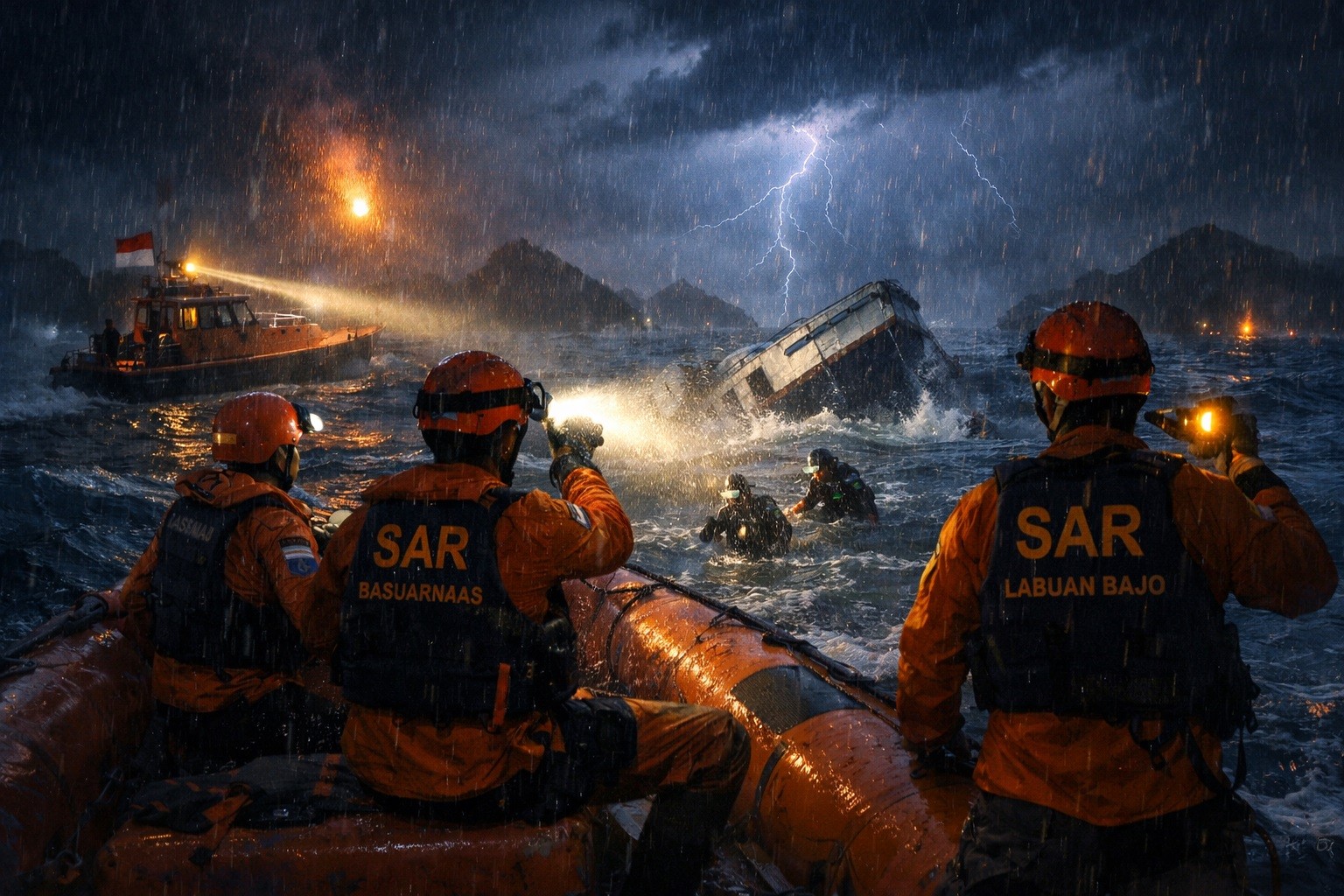 KM Putri Sakinah Tenggelam di Labuan Bajo, Mesin Mati Saat Cuaca Ekstrem Melanda