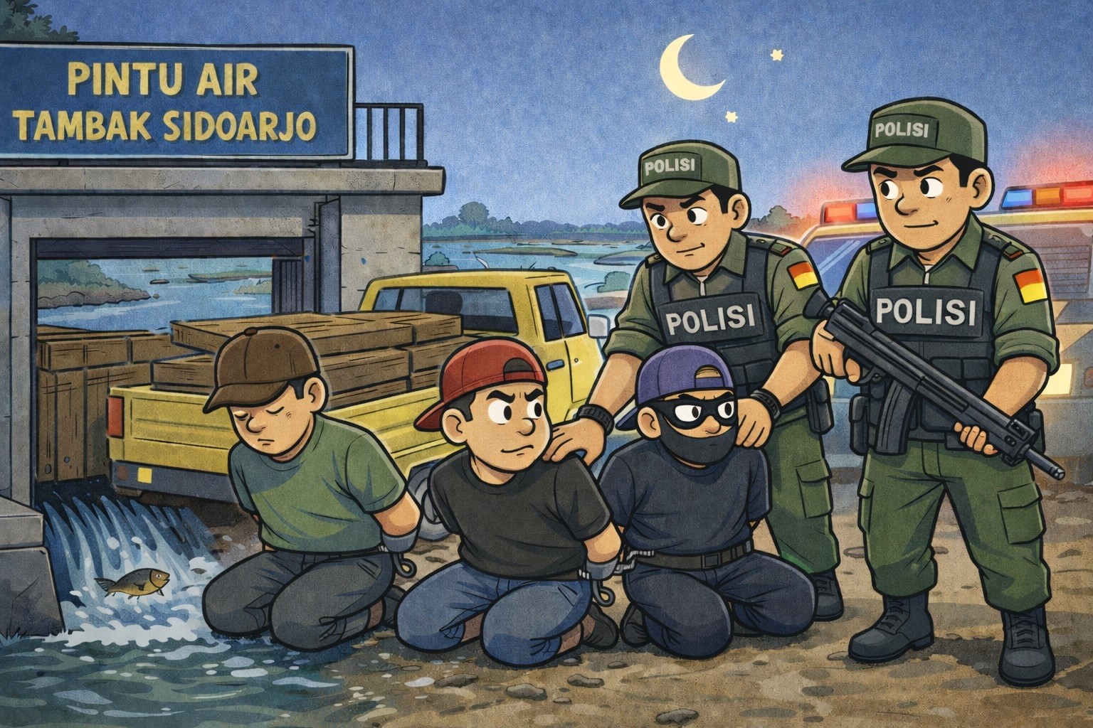 Polisi Pastikan Tidak Ada Korban Jiwa dalam Insiden Amuk Massa Pencuri Laban di Sidoarjo