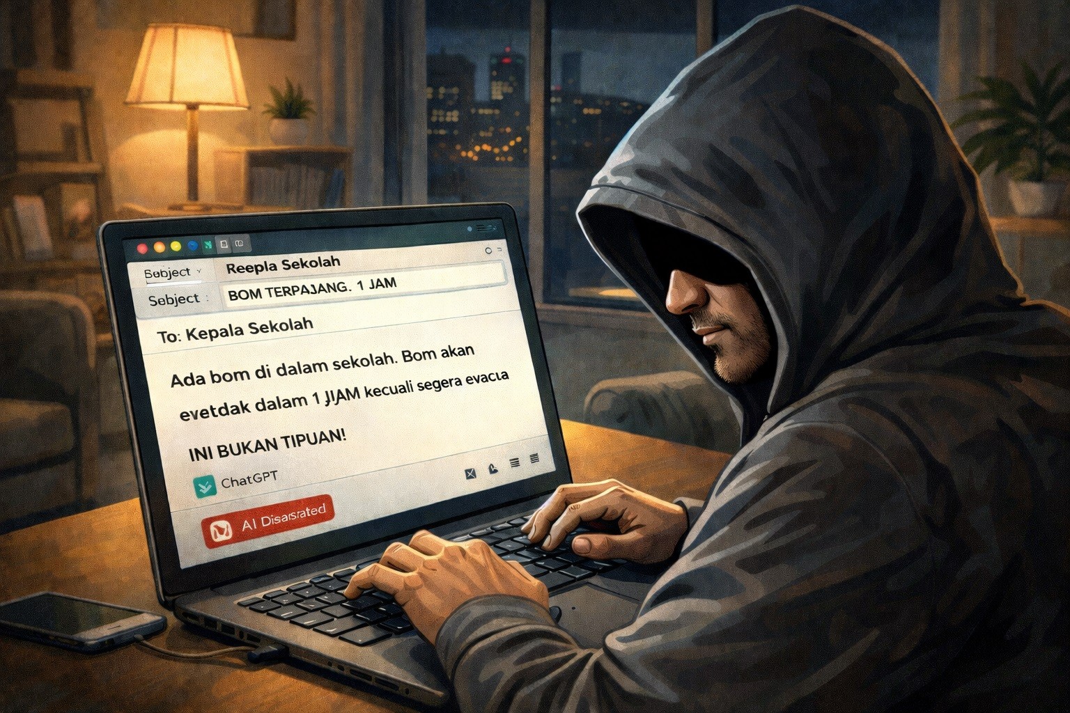 Ancaman Bom Sekolah di Depok Berawal dari Masalah Pribadi, Pelaku Manfaatkan Teknologi AI