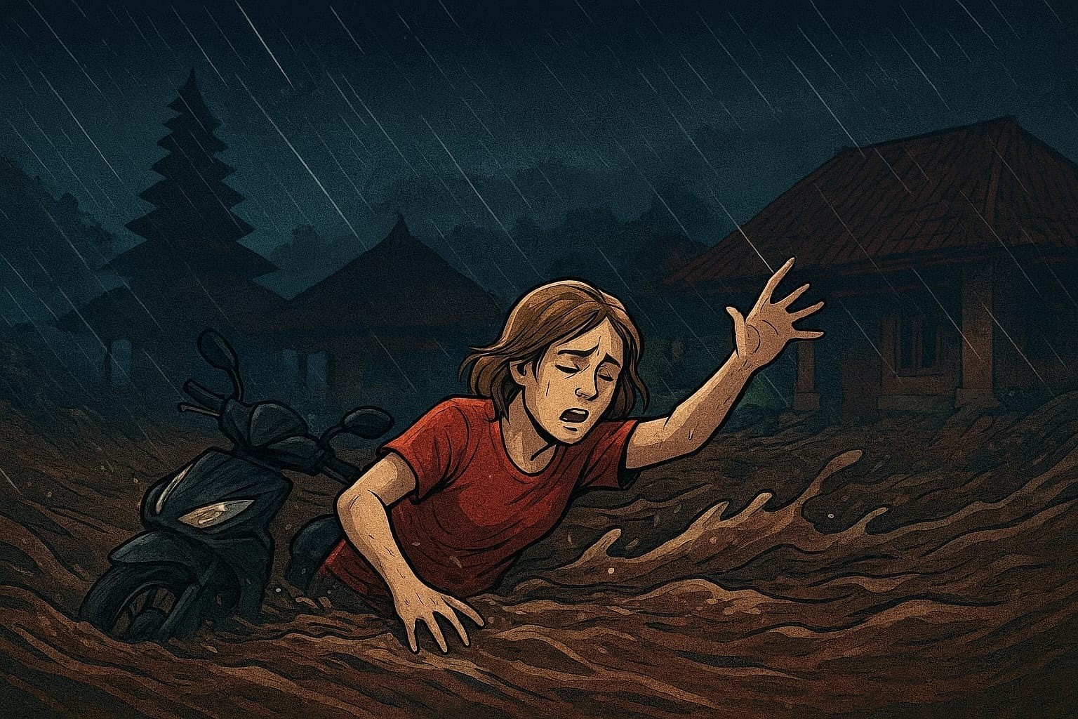 Hujan Deras di Kuta Utara, WNA Perempuan Tewas Diduga Terseret Banjir