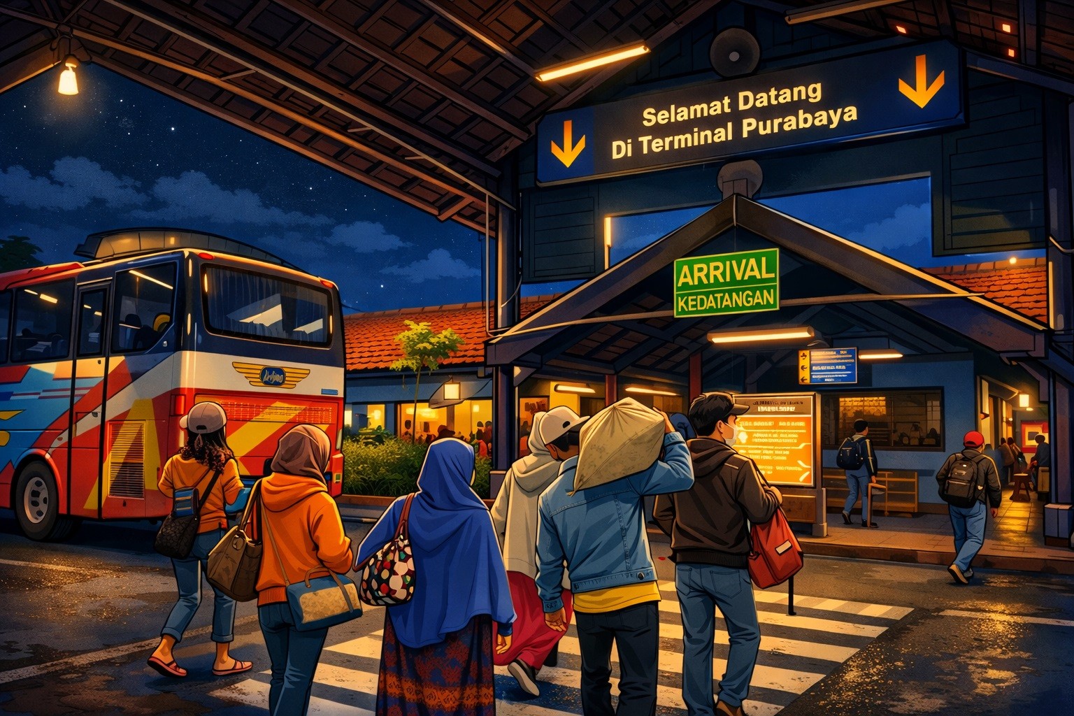 Terminal Purabaya Siaga Hadapi Puncak Arus Balik Nataru Hingga Malam Hari